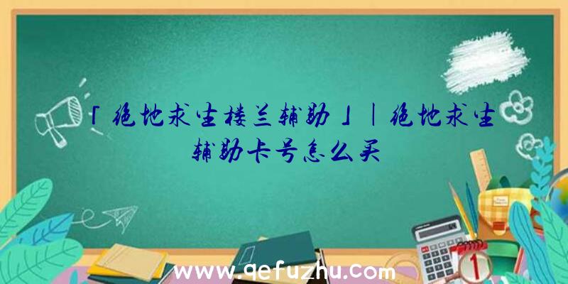 「绝地求生楼兰辅助」|绝地求生辅助卡号怎么买